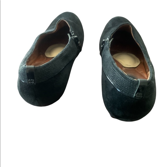 Clarks Artisan Black Suede Heeled Ankle Booties women’s size 8.5 - Picture 4 of 7